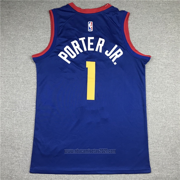 Camiseta Denver Nuggets Michael Porter JR. #1 Statement Azul